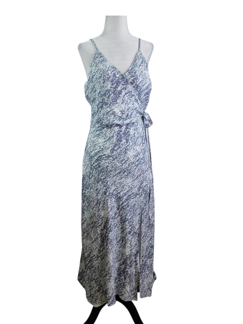 Gentle Fawn Blue Marble Wrap Maxi Dress